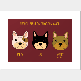 French bulldog moods Posters and Art